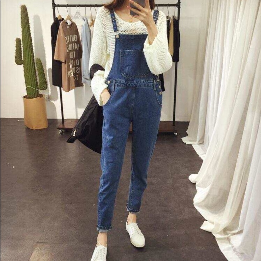 Korean style cargo jeans